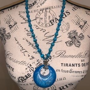 Gorgeous Blue Beaded Necklace